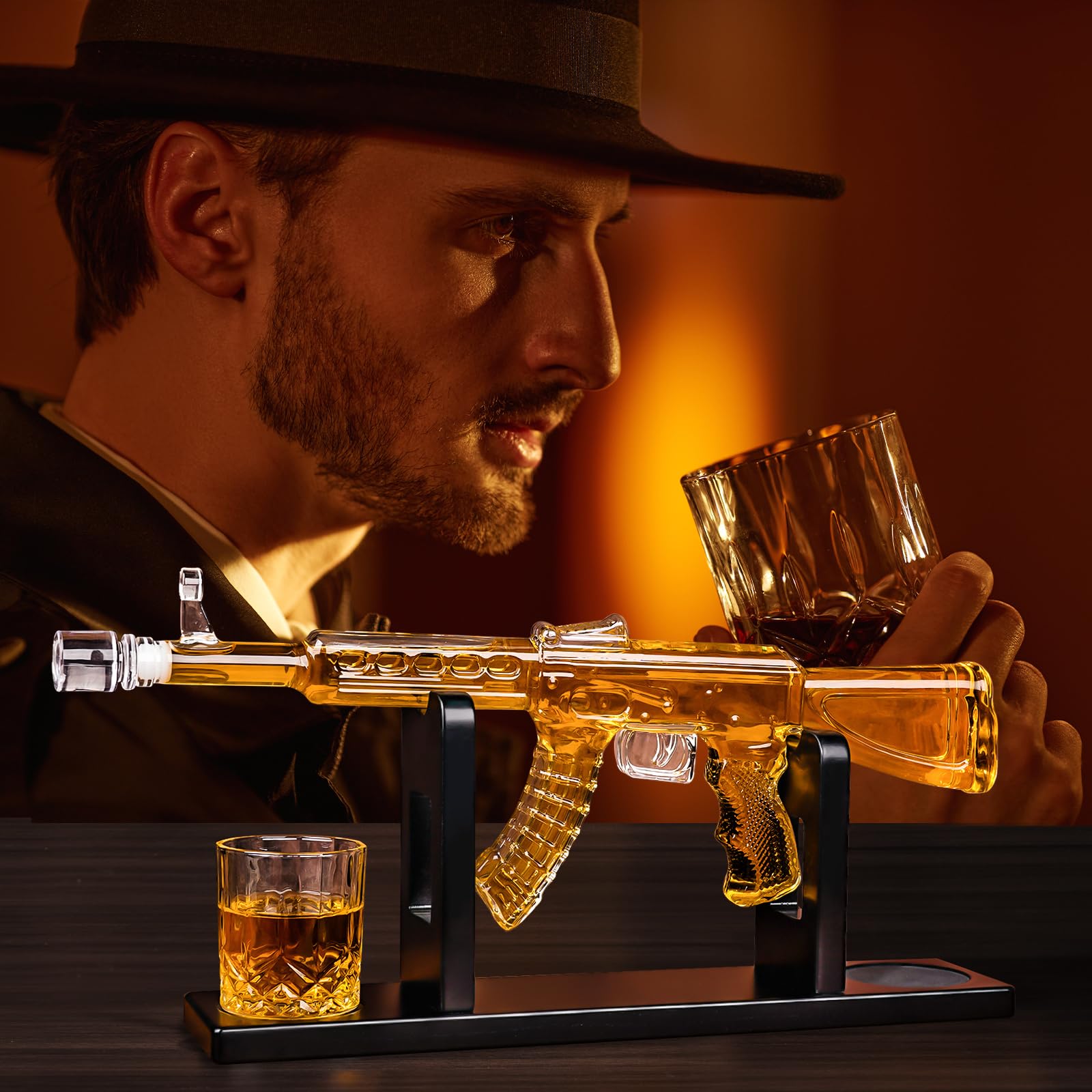 Oaksea caja regalo vintage AK47, regalo con carácter