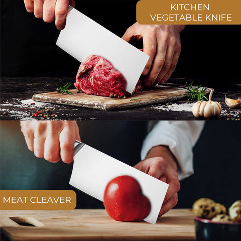 Corte preciso de carne y verduras con el cuchillo picador OAKSWARE