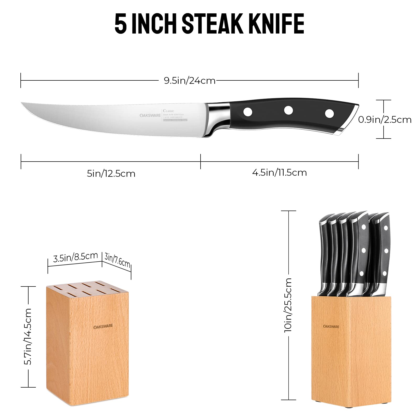 Conjunto de cocina regalo OAKSWARE, elegante y práctico.