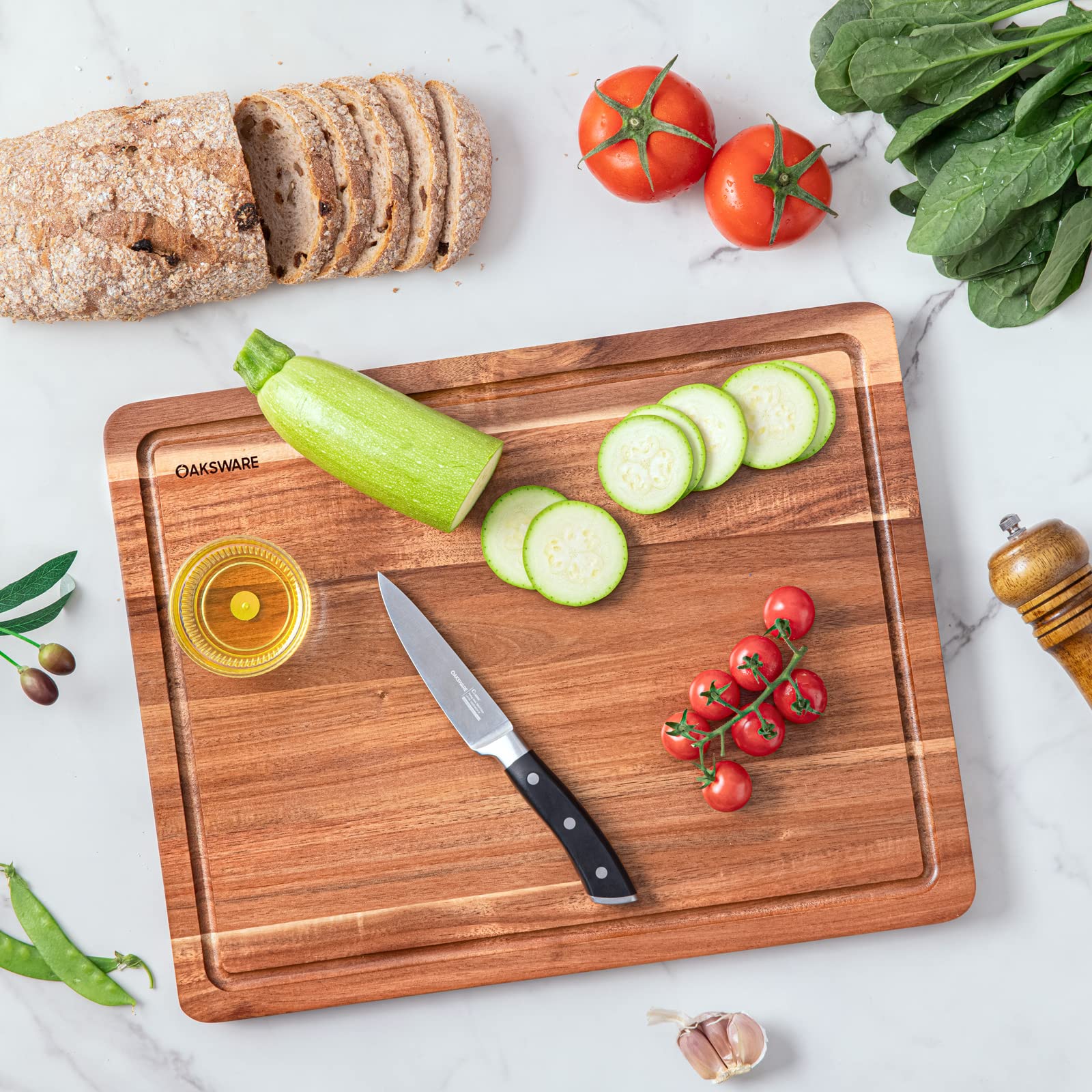 OAKSWARE tabla ideal para cortar carne y queso en la cocina