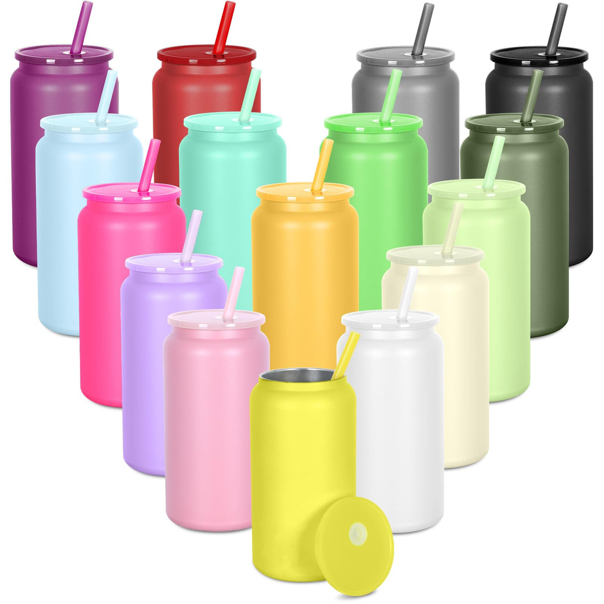 oaptuza tumbler acero inoxidable 16oz con acabado azul para uso diario.