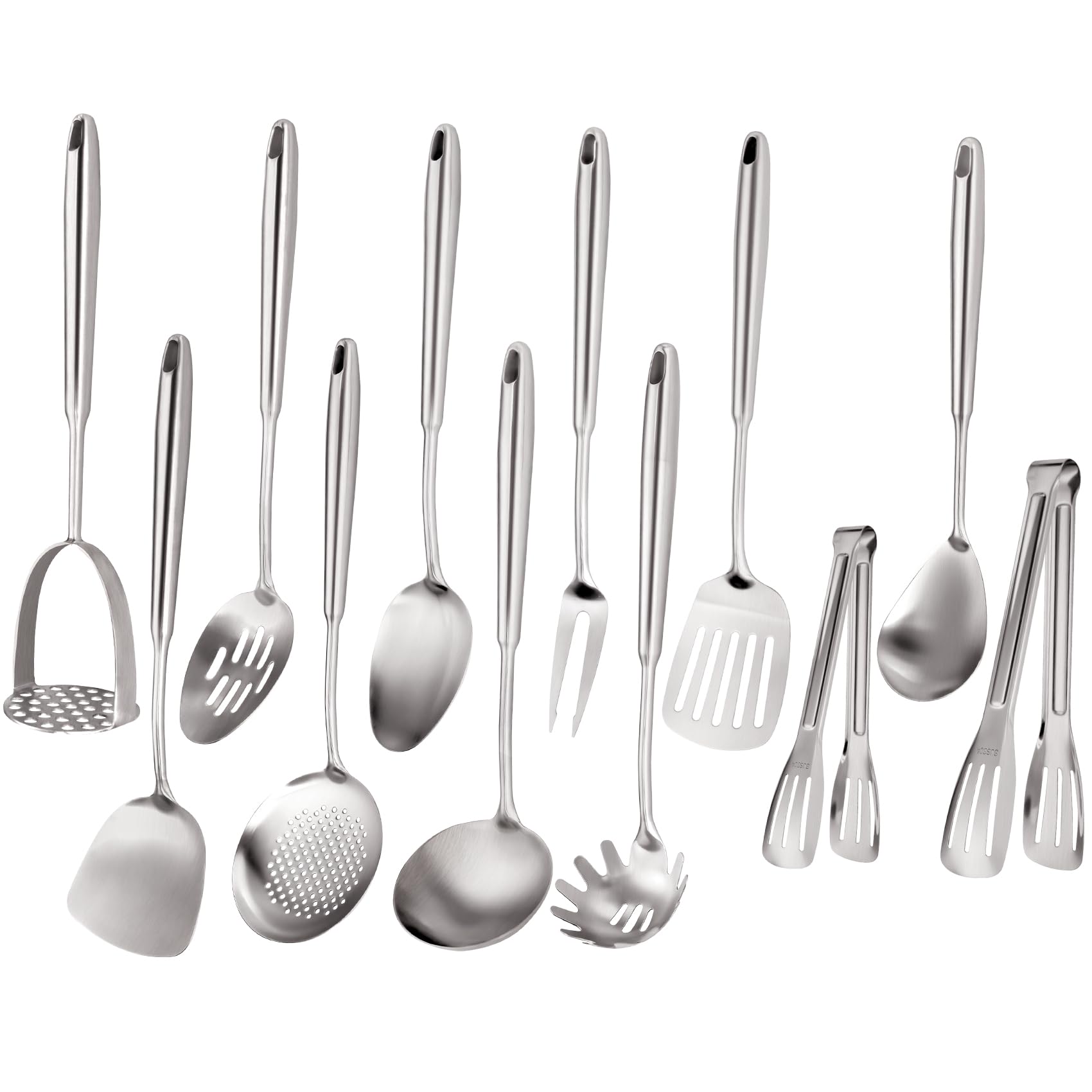 oarse set utensilios cocina 304 acero inoxidable, duradero y fácil de limpiar