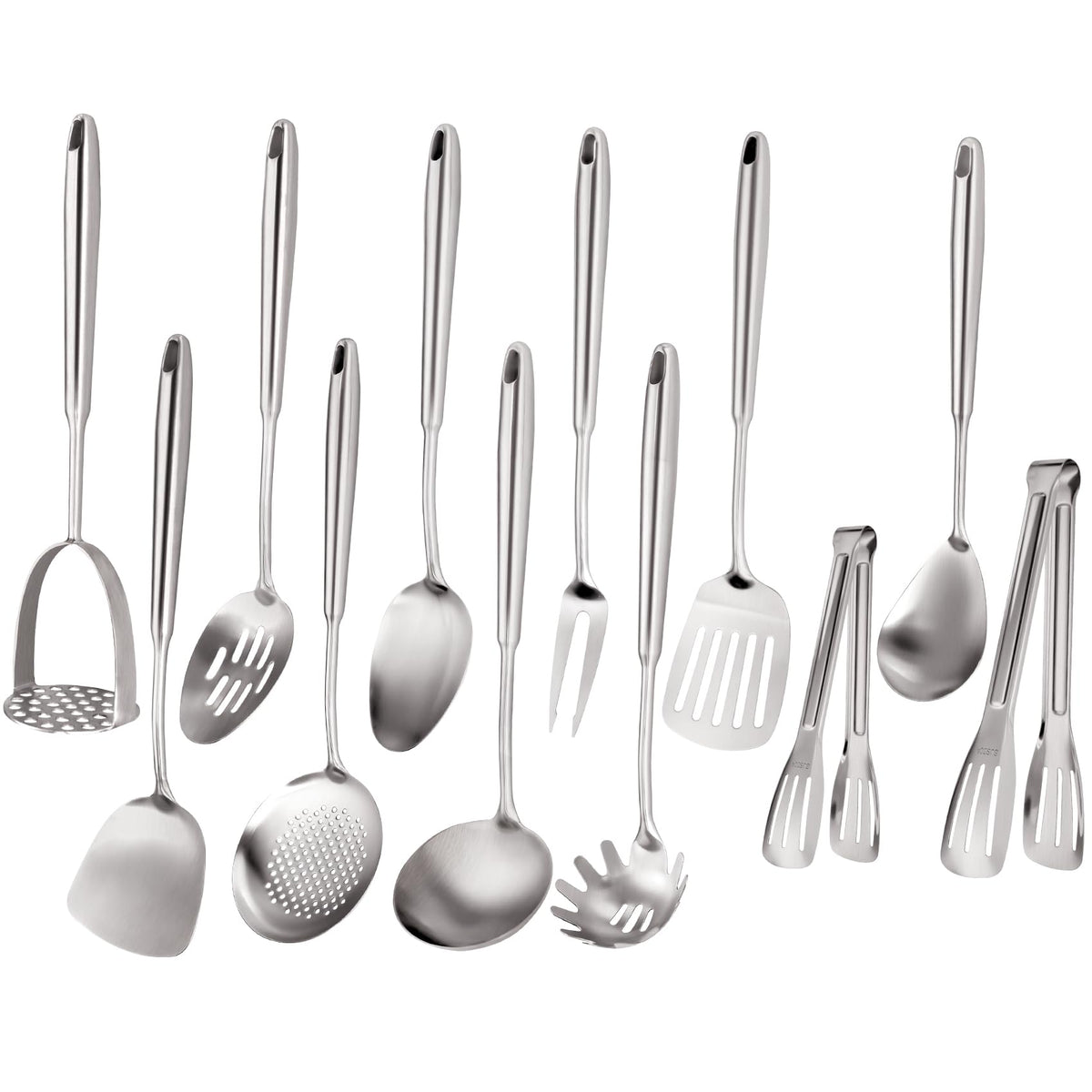 oarse set utensilios cocina 304 acero inoxidable, duradero y fácil de limpiar