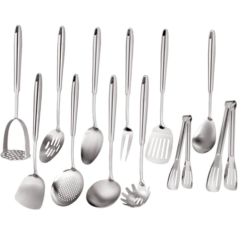 oarse set utensilios cocina 304 acero inoxidable, duradero y fácil de limpiar