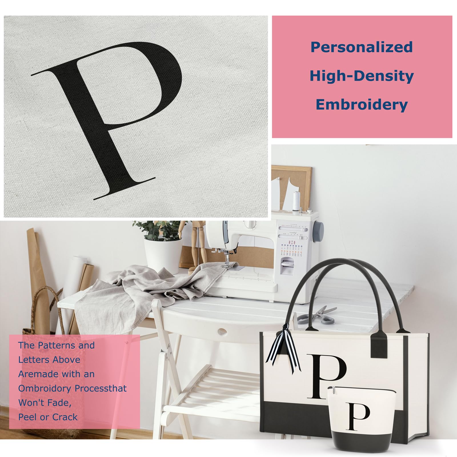 OATALY bolso de maquillaje incluido, estuche a juego para ordenar productos.