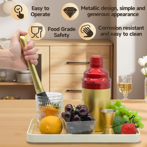 OBALY cuchara para mezclar, ideal para bebidas equilibradas.