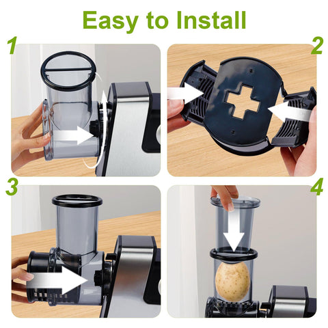 Obecilc rallador eléctrico ideal para cenas rápidas y preparaciones diarias.