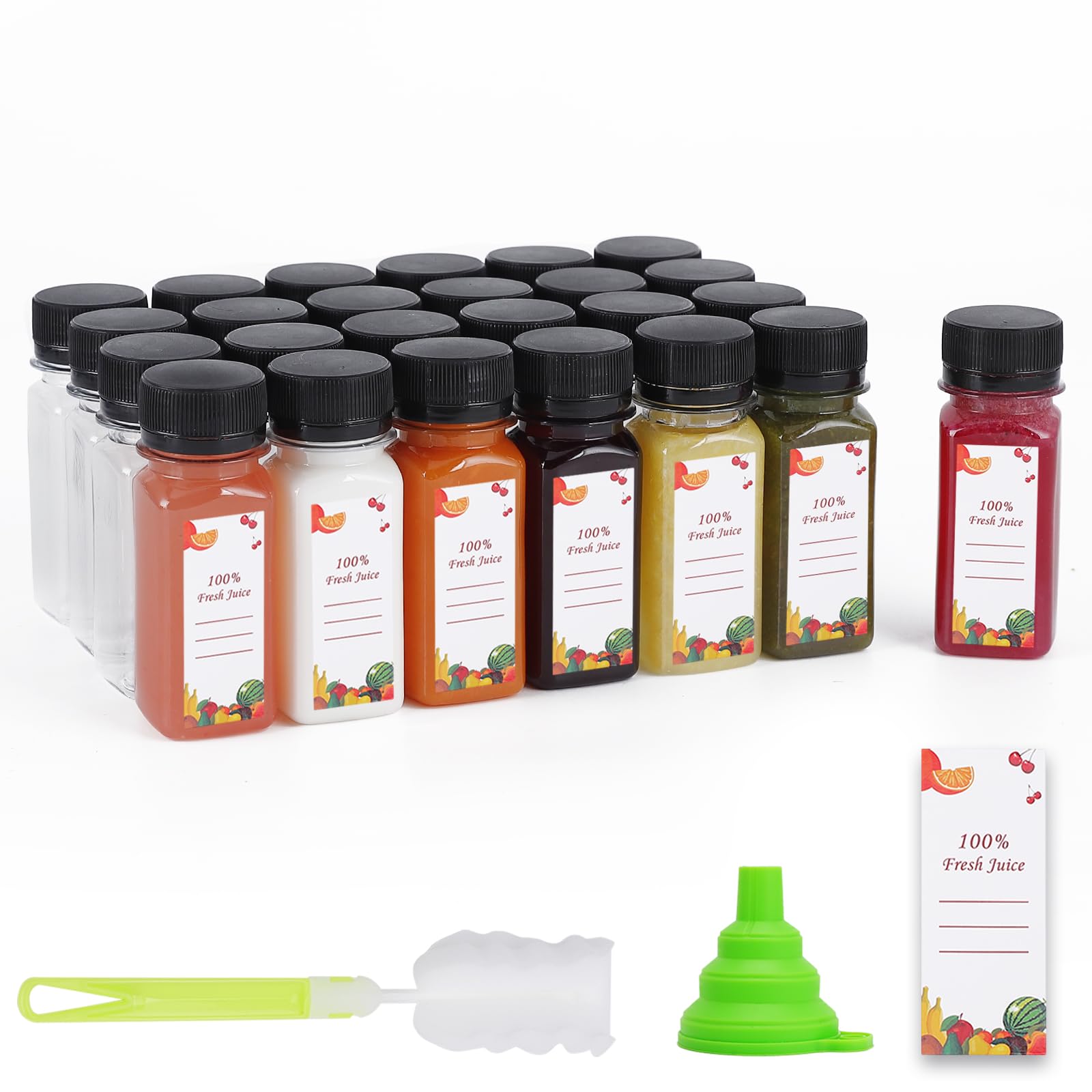 Botellas OBKJJ 2 oz con tapas, prácticas para bebidas caseras.