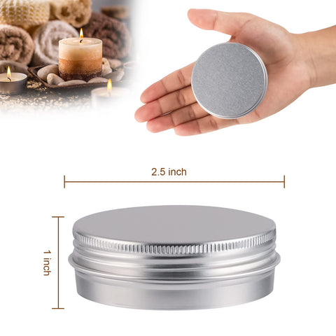OBKJJ lata de aluminio para almacenamiento seguro de alimentos, 60 ml