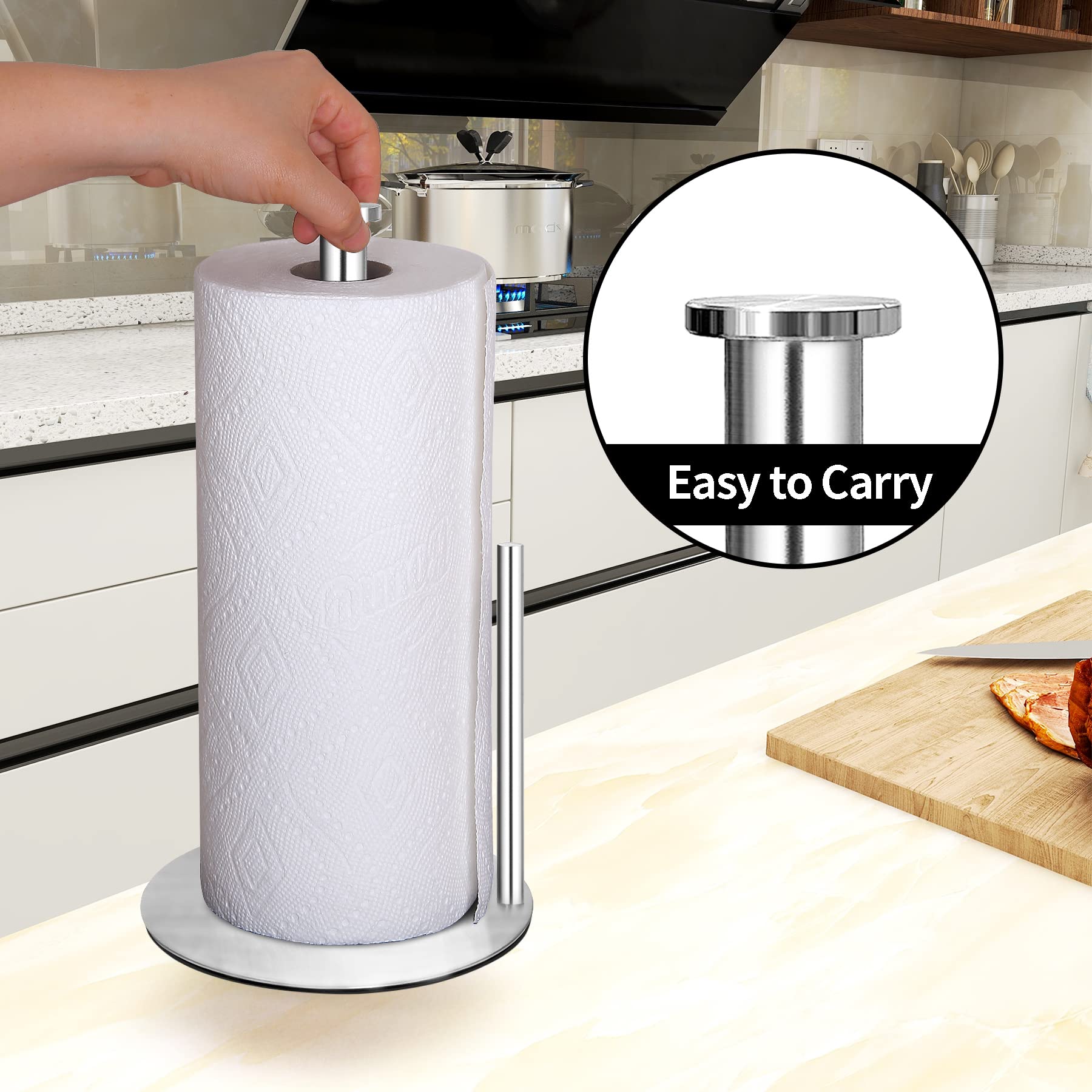 OBODING portarrollos de papel: diseño compacto para cocinas con espacio limitado.