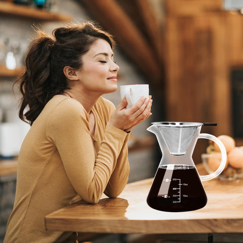 Obsoorth capacidad para cuatro tazas, ideal para uso diario.