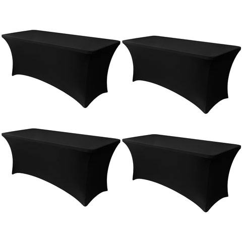 Obstal cubre-mesa estirable 8 pies rectangular: protección flexible para banquetes y eventos