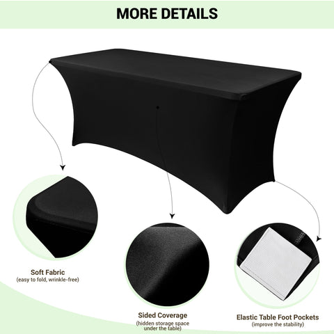 Obstal funda antiarrugas para mesa rectangular 72x30, manteniendo la mesa ordenada.