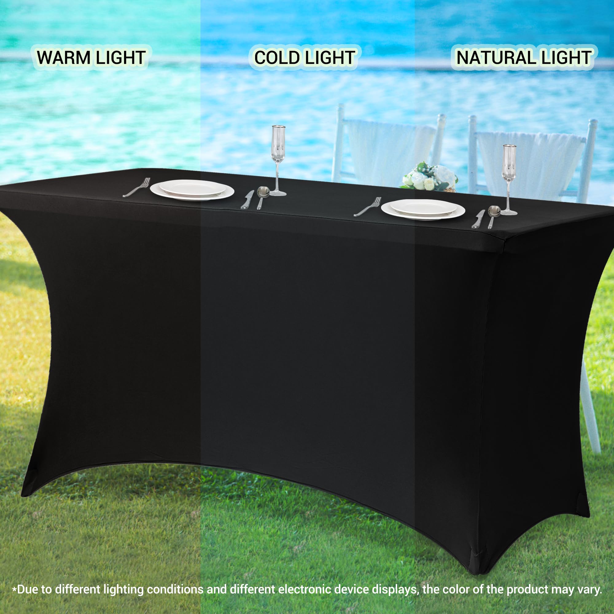 Obstal funda para banquetes, ajuste perfecto en mesas de 72x30.