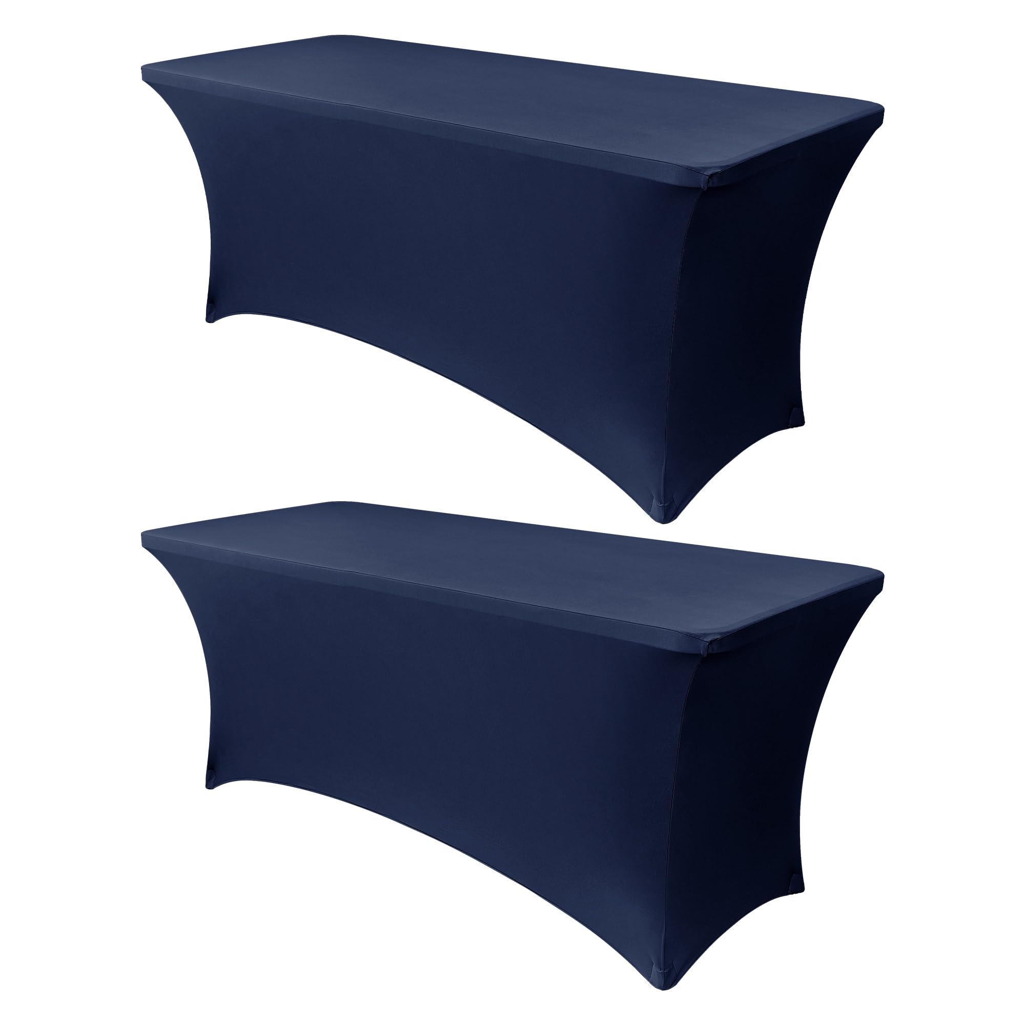Funda elastica Obstal para mesa plegable 72x30x30 en azul marino.