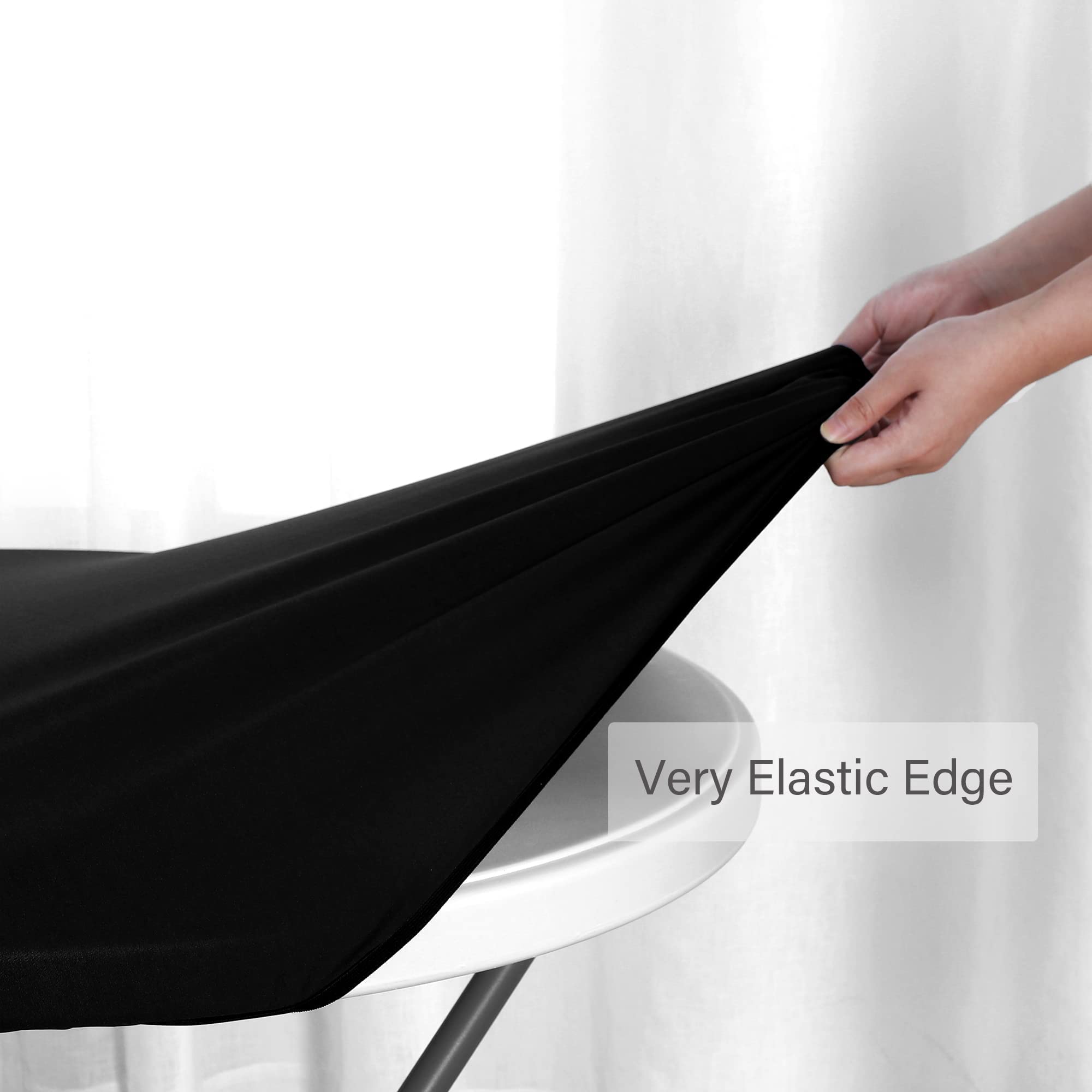 Obstal mantel negro resistente a manchas para cualquier ocasión.