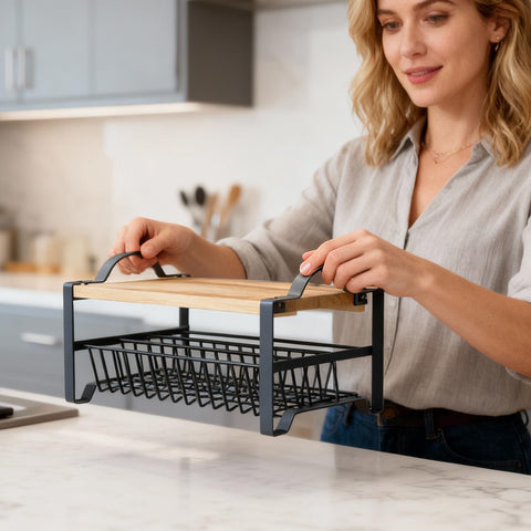 Obswell Kole diseño compacto para ordenar la cocina y la despensa.