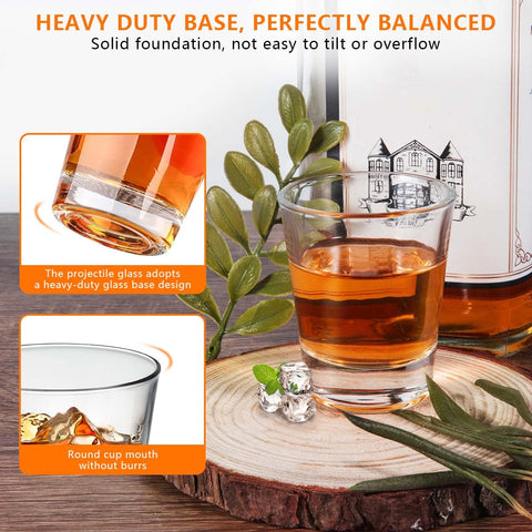 OBTANIM vasos chupito versátiles para whisky, tequila o licores en cualquier ocasión