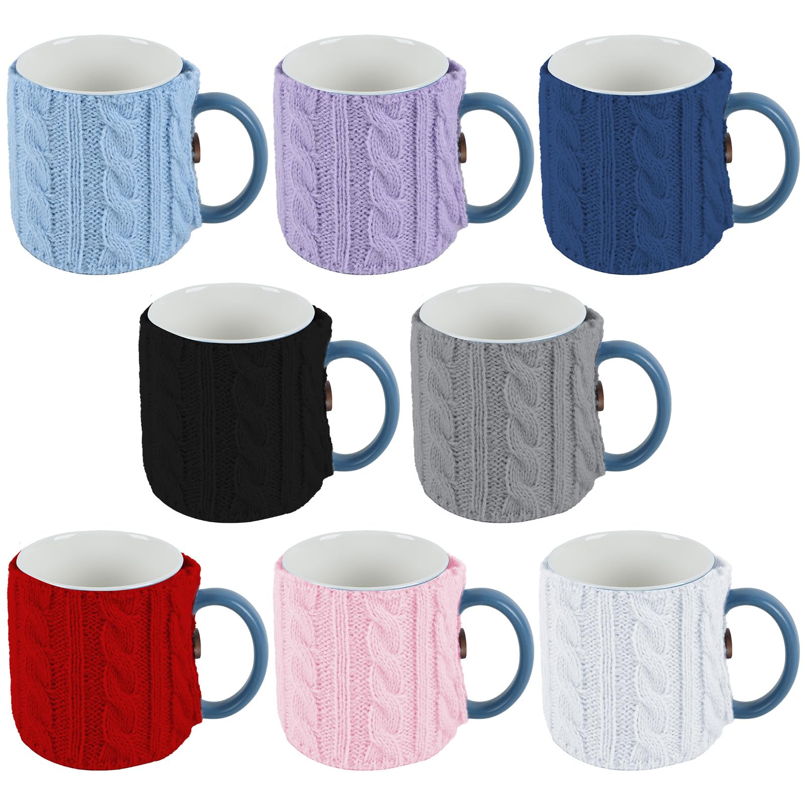 OBUSATT funda-taza tejida negra mantiene el calor y protege las manos.