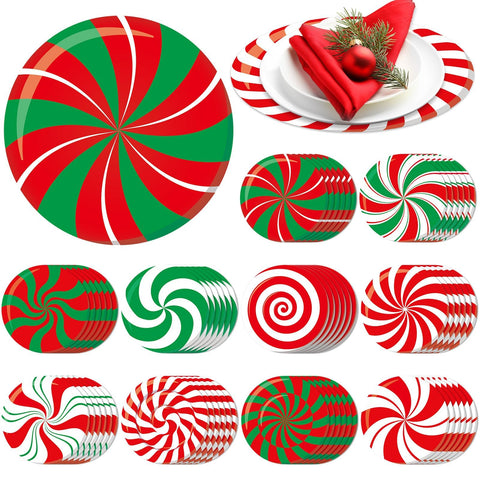 Mantel OBUSATT con caramelos navideños para fiestas.