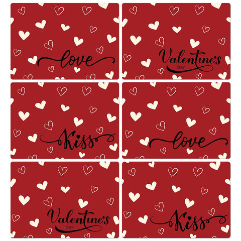Mantel plástico OBUSATT con corazón rojo, ideal para San Valentín.