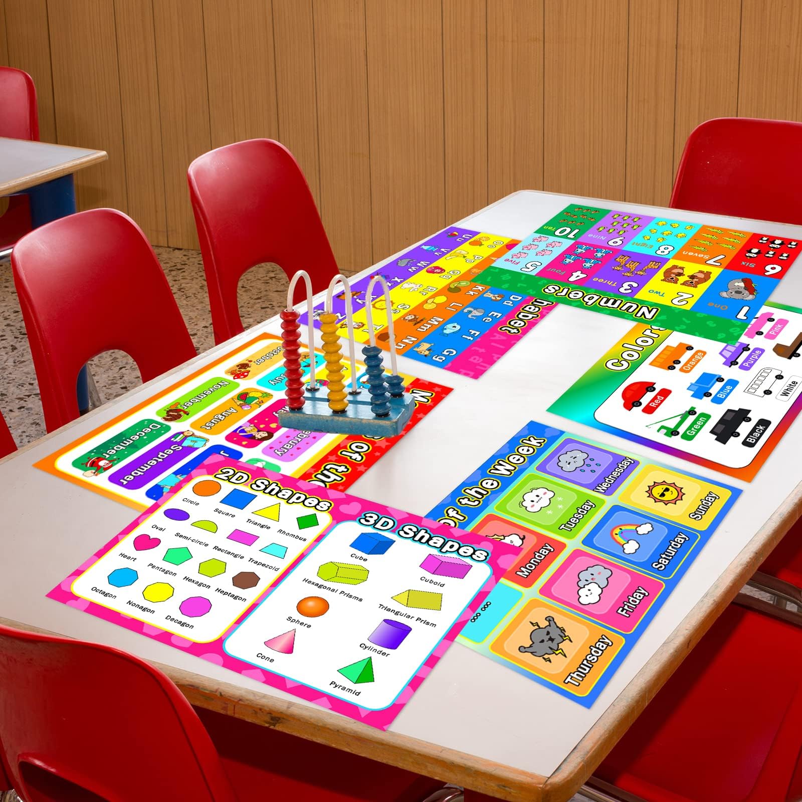 OBUSATT manteles educativos meses-dias: contextualiza calendario en actividades diarias.