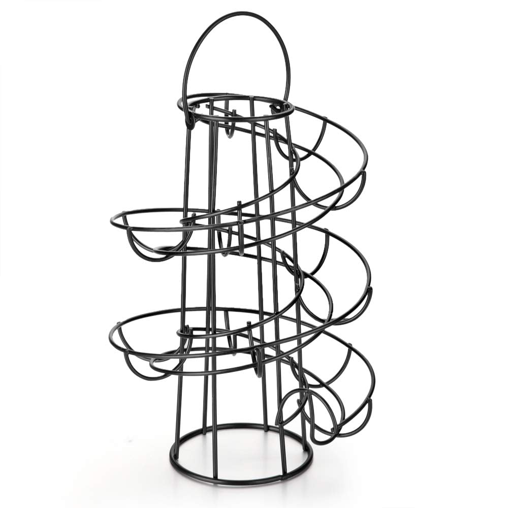 OBVIS dispensador espiral de huevos acabado negro facilita acceso rápido