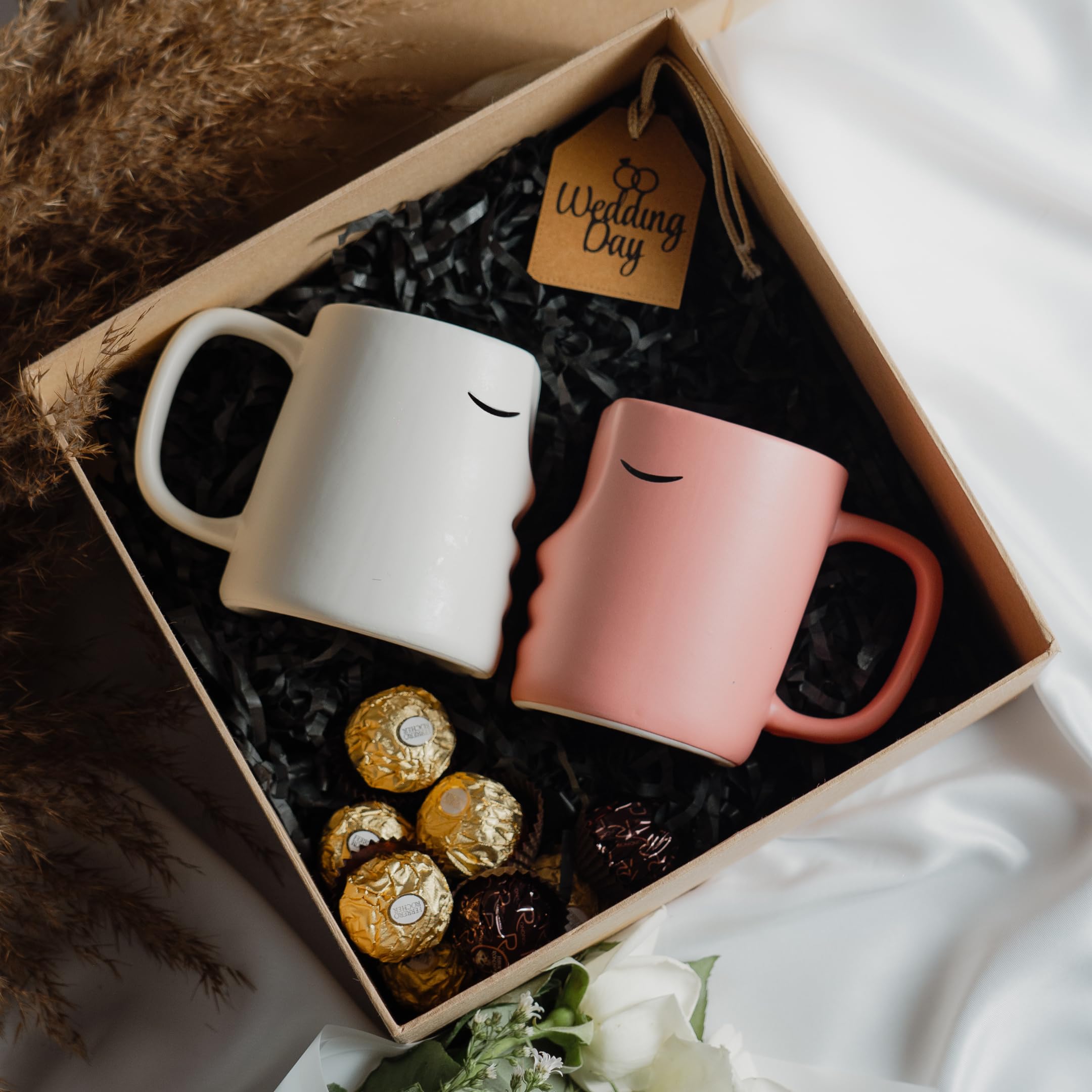 Conjunto de tazas Occasionals para pareja, regalo romántico y práctico