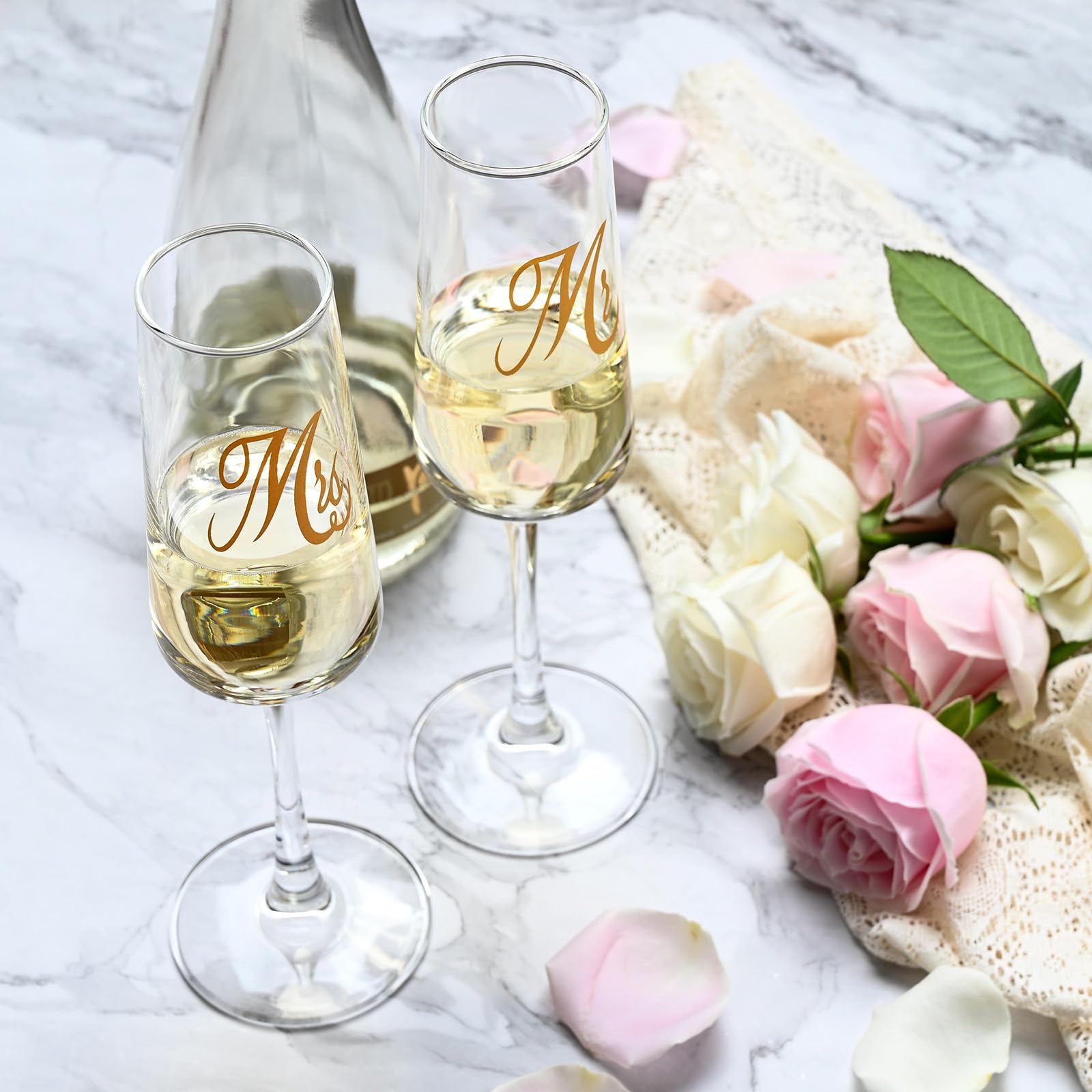 Copas de boda Ocean Ice, diseño elegante para brindis