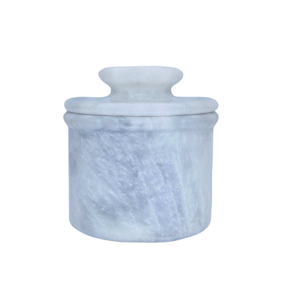 OceanicX contenedor mantequilla de mármol blanco con tapa, mantiene la mantequilla fresca