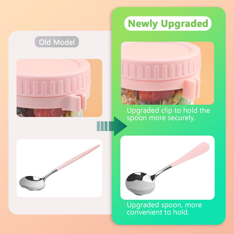 OcePor cucharas incluidas de acero inoxidable para comer con facilidad.