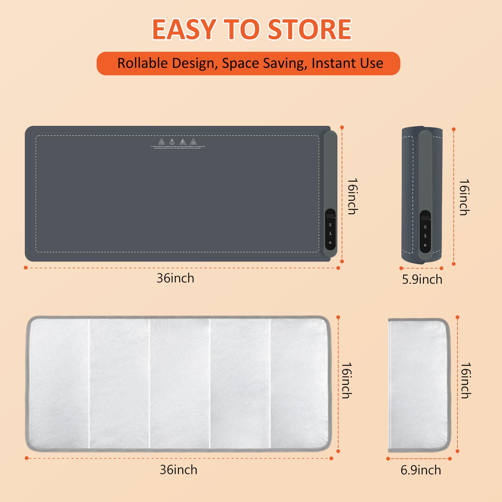 OcePor manta para alimentos 36x16 para montar más platos.