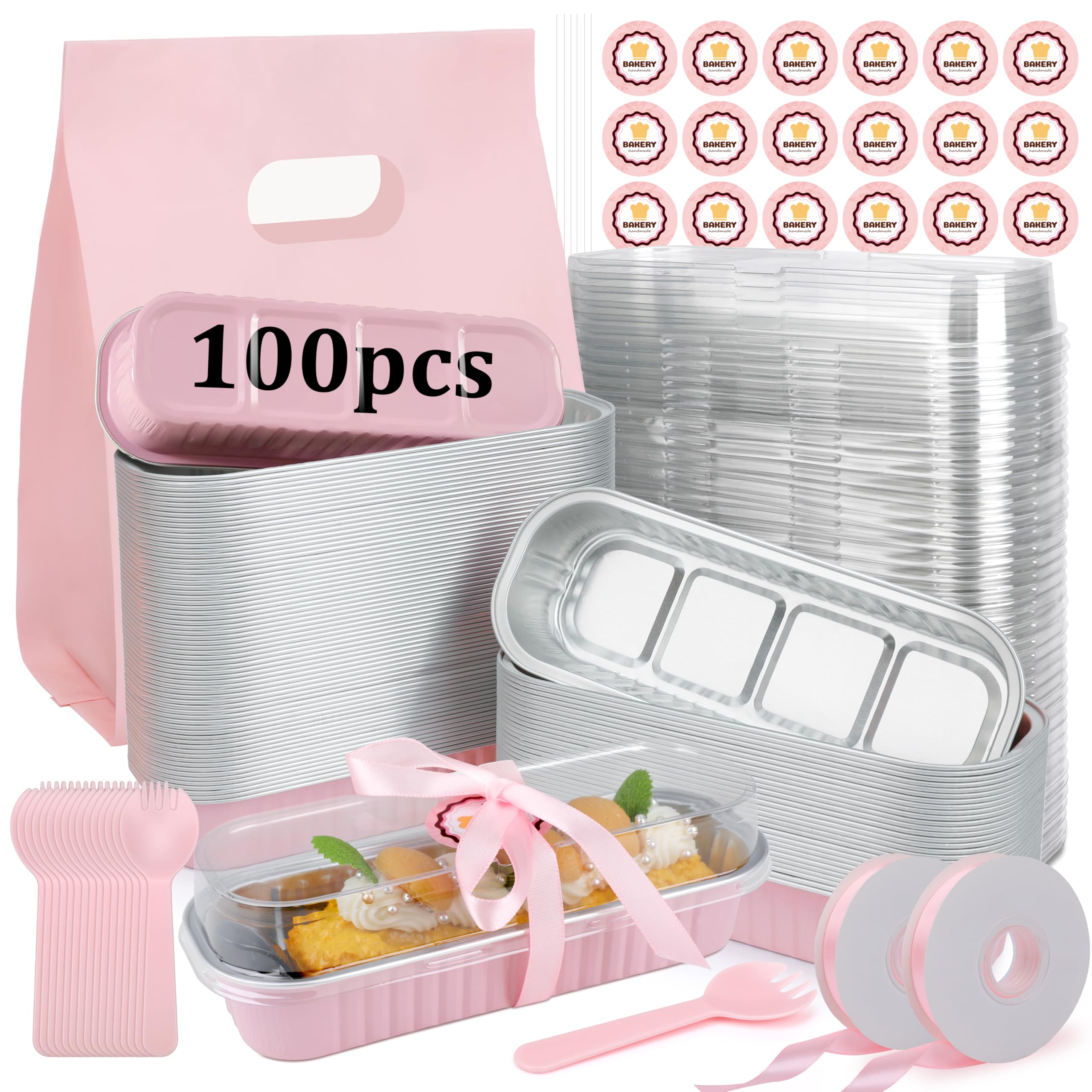 OcePor pack-moldes-pan-mini-con-tapas: ideal para porciones individuales y transporte conveniente.