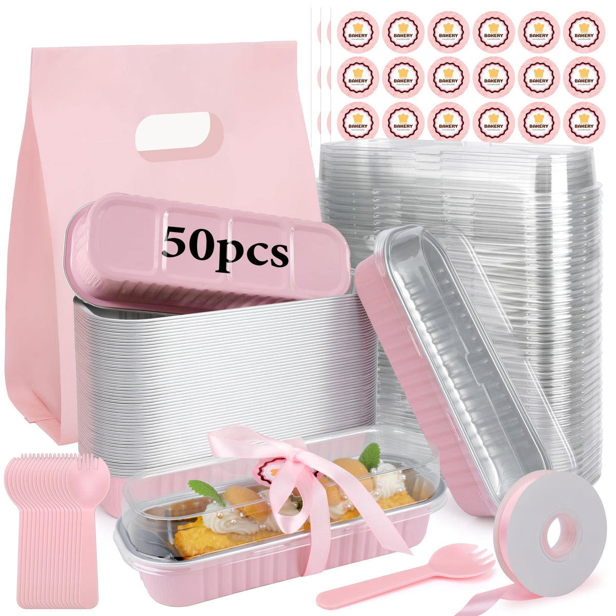 OcePor mini pan 6.8 oz con tapas, porciones listas para hornear y almacenar.