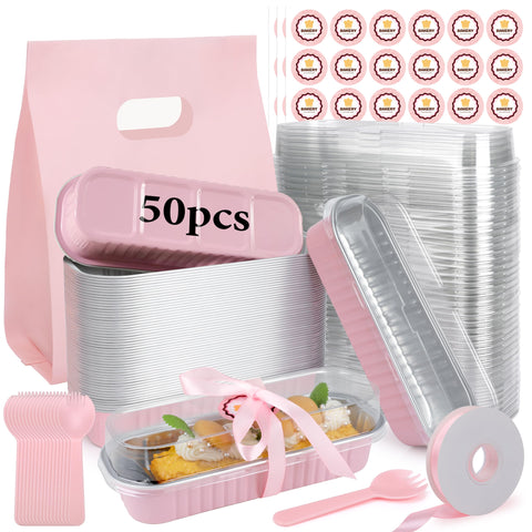OcePor mini pan 6.8 oz con tapas, porciones listas para hornear y almacenar.