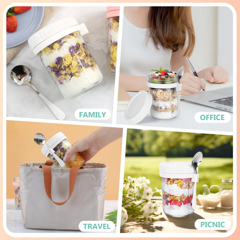 OcePor frascos versátiles para leche, cereal o fruta