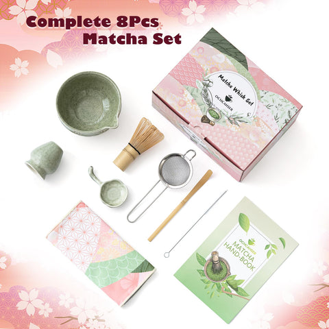 Ochcahser batidor de bambú para espumar matcha suave