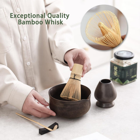 Ochcahser Matcha: chasen de bambú para batir de forma suave y homogénea.