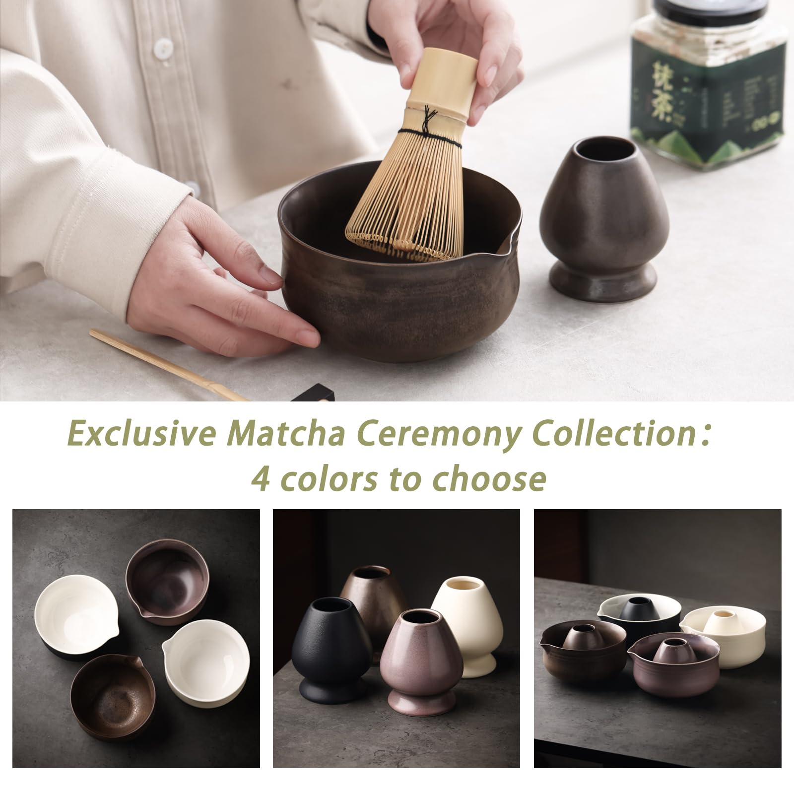 Ochcahser Kit: conjunto artesanal para ritual de té que inspira calmadamente.