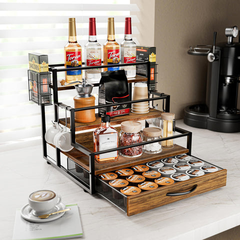 OCPO HOME cajón para cápsulas de café, acceso rápido para 36 cápsulas.