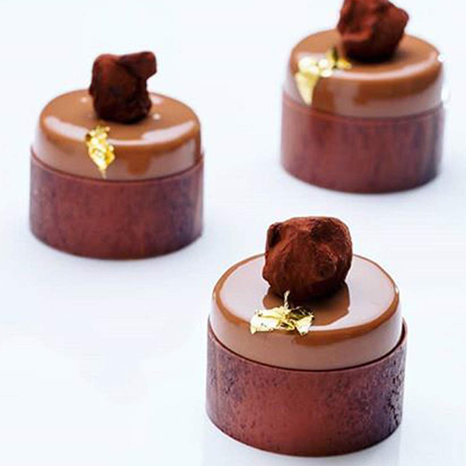OCPO Kitchen molde silicona para chocolate y postres con desmolde fácil