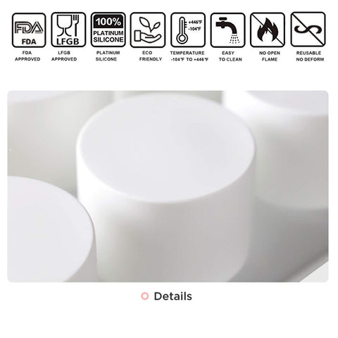 OCPO Kitchen aplicaciones múltiples: jabones y velas con molde silicona