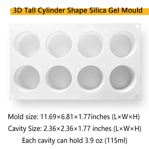 OCPO Kitchen detalle de mousse en molde cilindro 3D