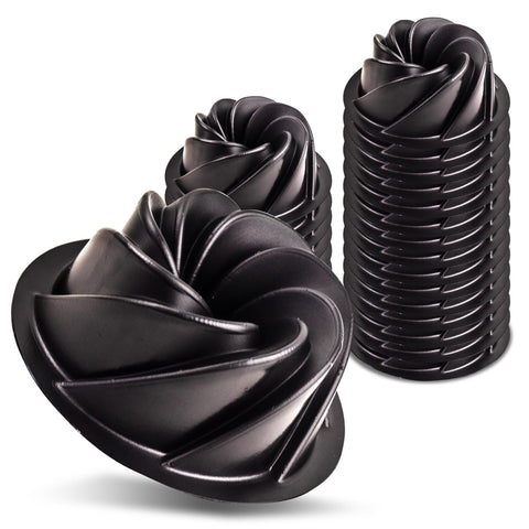 O'Creme pan mini Bundt con diseño remolino para pasteles elegantes