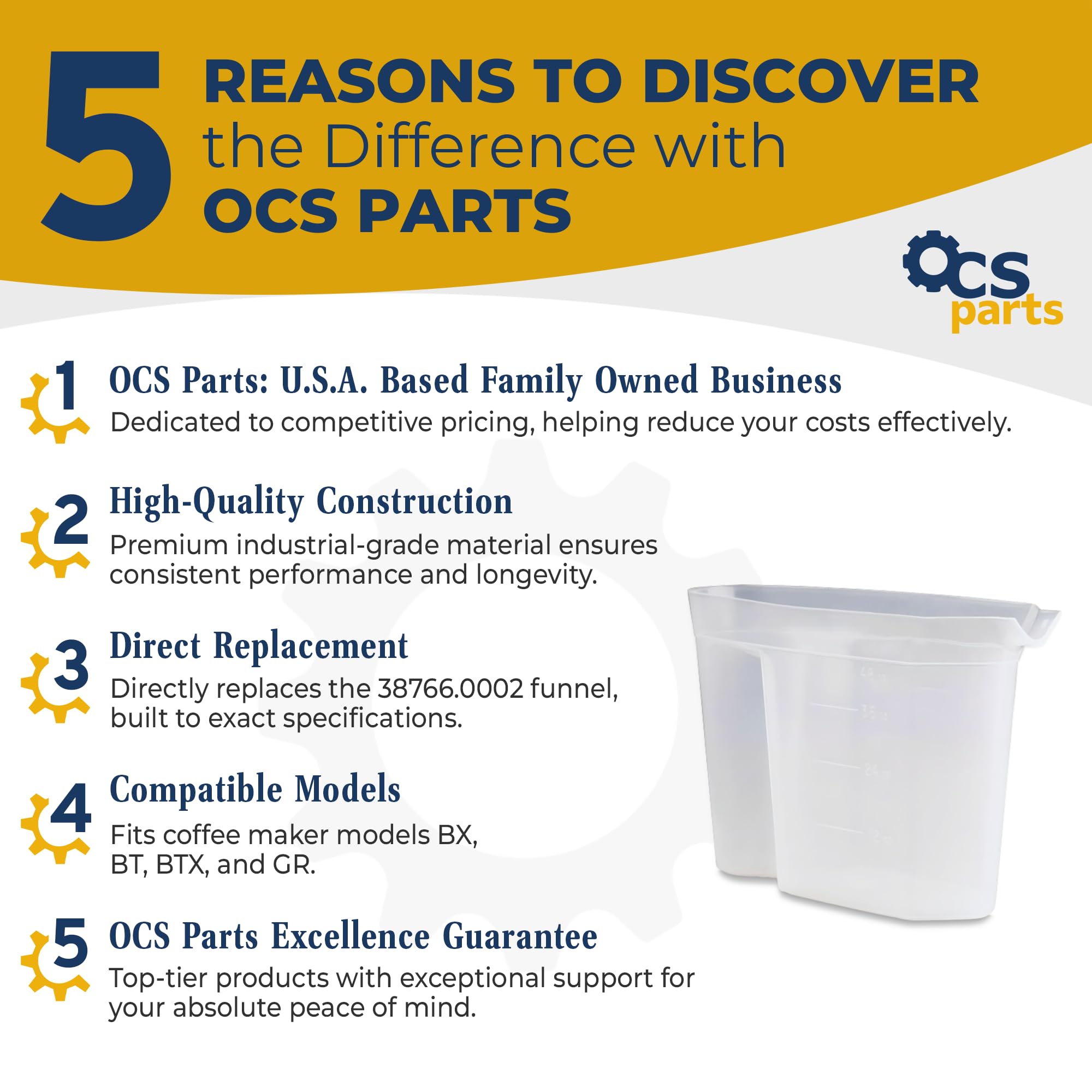 OCSParts Jarra de agua 48 oz, marcas legibles para medir con exactitud