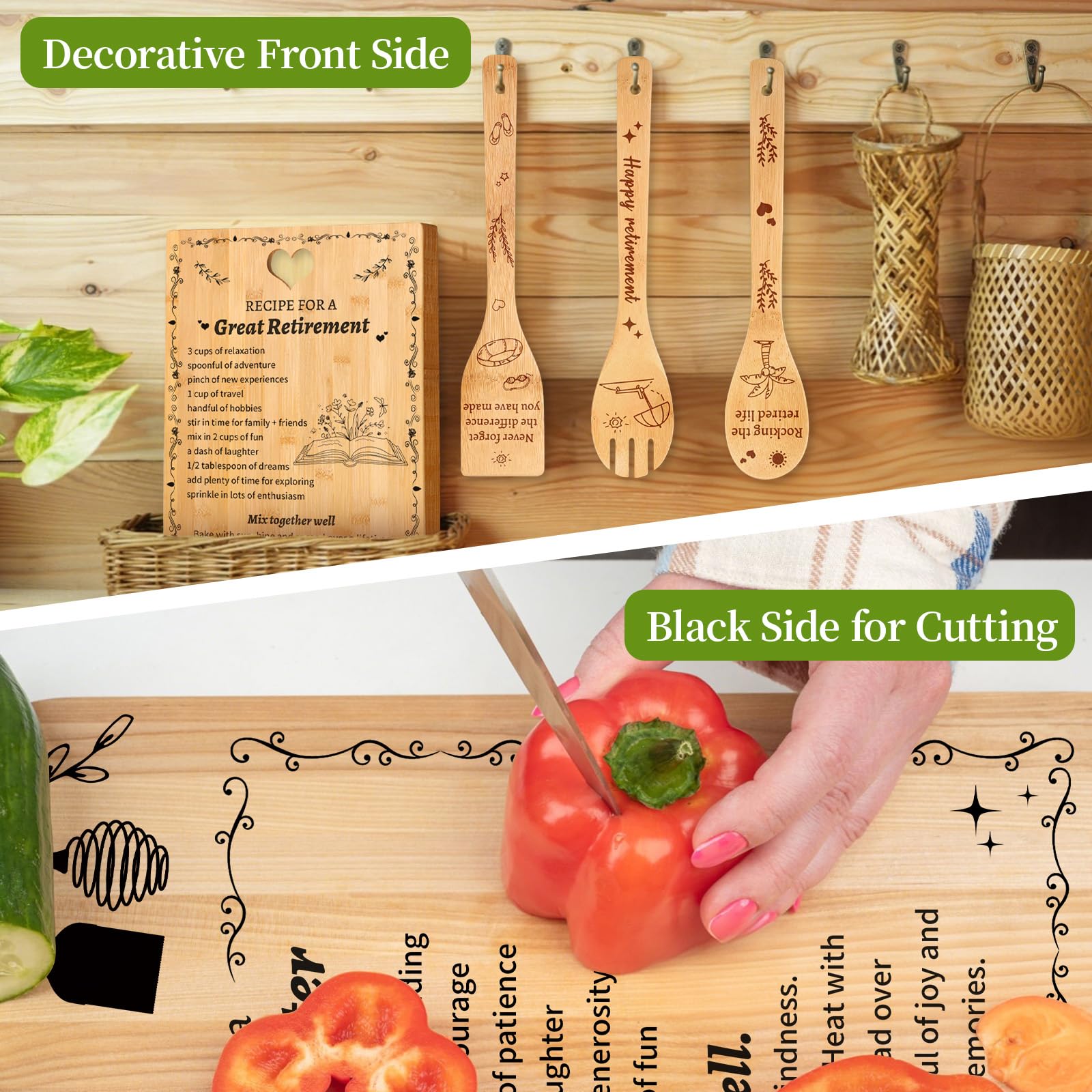 Espátula volteadora Octisys de bambú, diseño elegante para cocinar con facilidad.