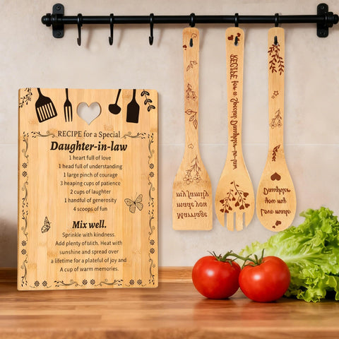 Juego de utensilios a juego con la tabla Octisys para cocina elegante