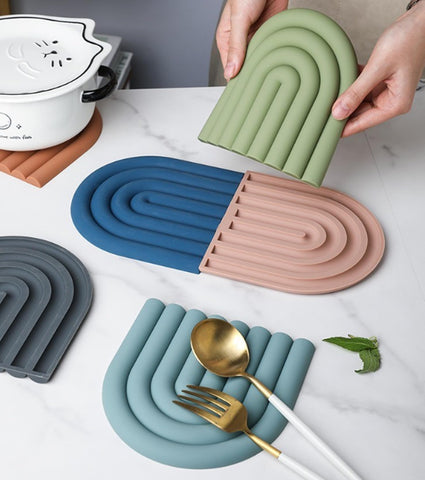 Octonyluck bases aislantes silicona, colores brillantes para la cocina