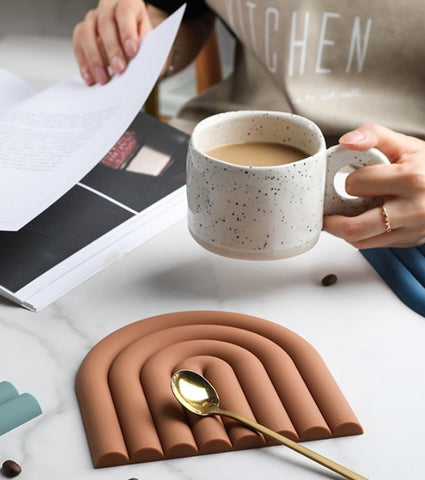 Octonyluck bases aislantes silicona, útiles como posavasos para bebidas