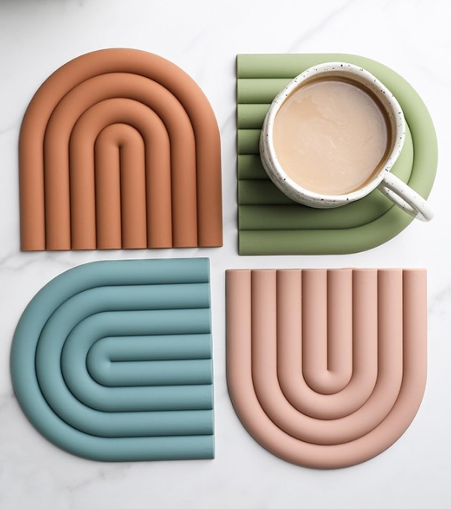 Octonyluck bases aislantes silicona, regalo práctico para cocina